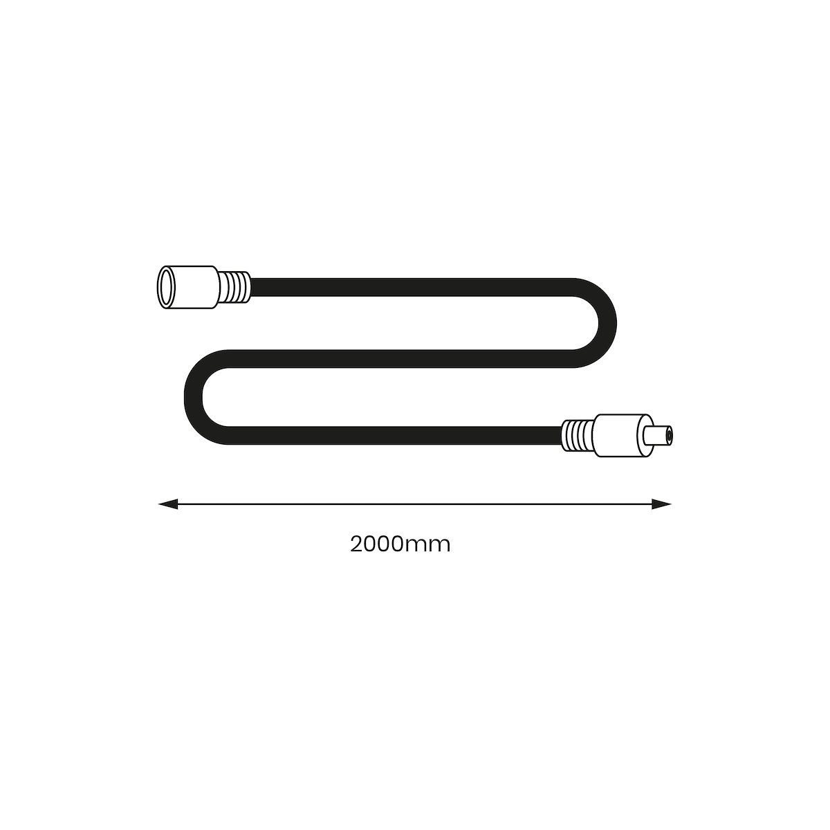 Kabel przedłużający Fokus 60W 2m wyjątkowy element aranżacji