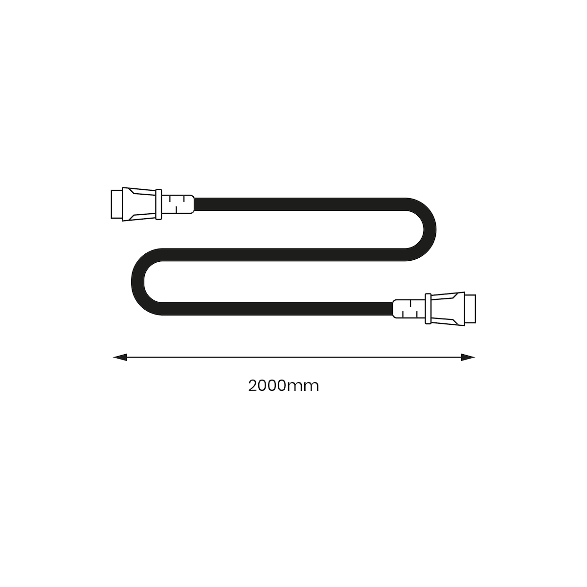 Kabel przedłużający Fokus 100W 2m wyjątkowe oświetlenie