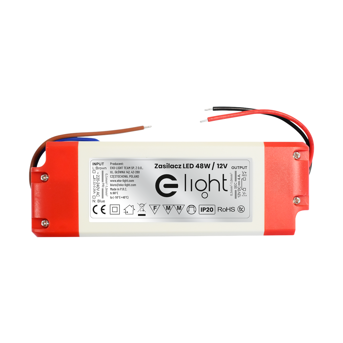 Zasilacz LED 48W IP20 12V klimatyczne oświetlenie