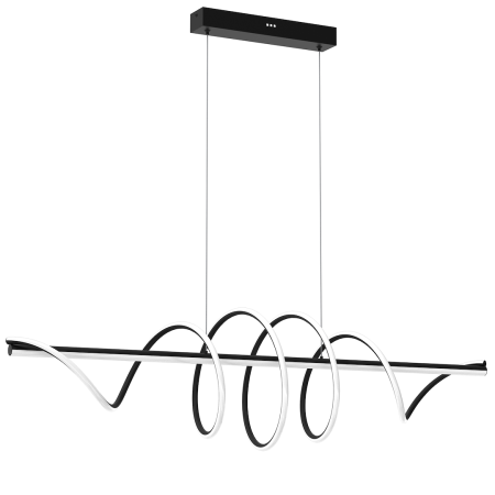 Lampa wisząca TWIST BLACK 90W LED nietuzinkowe oświetlenie