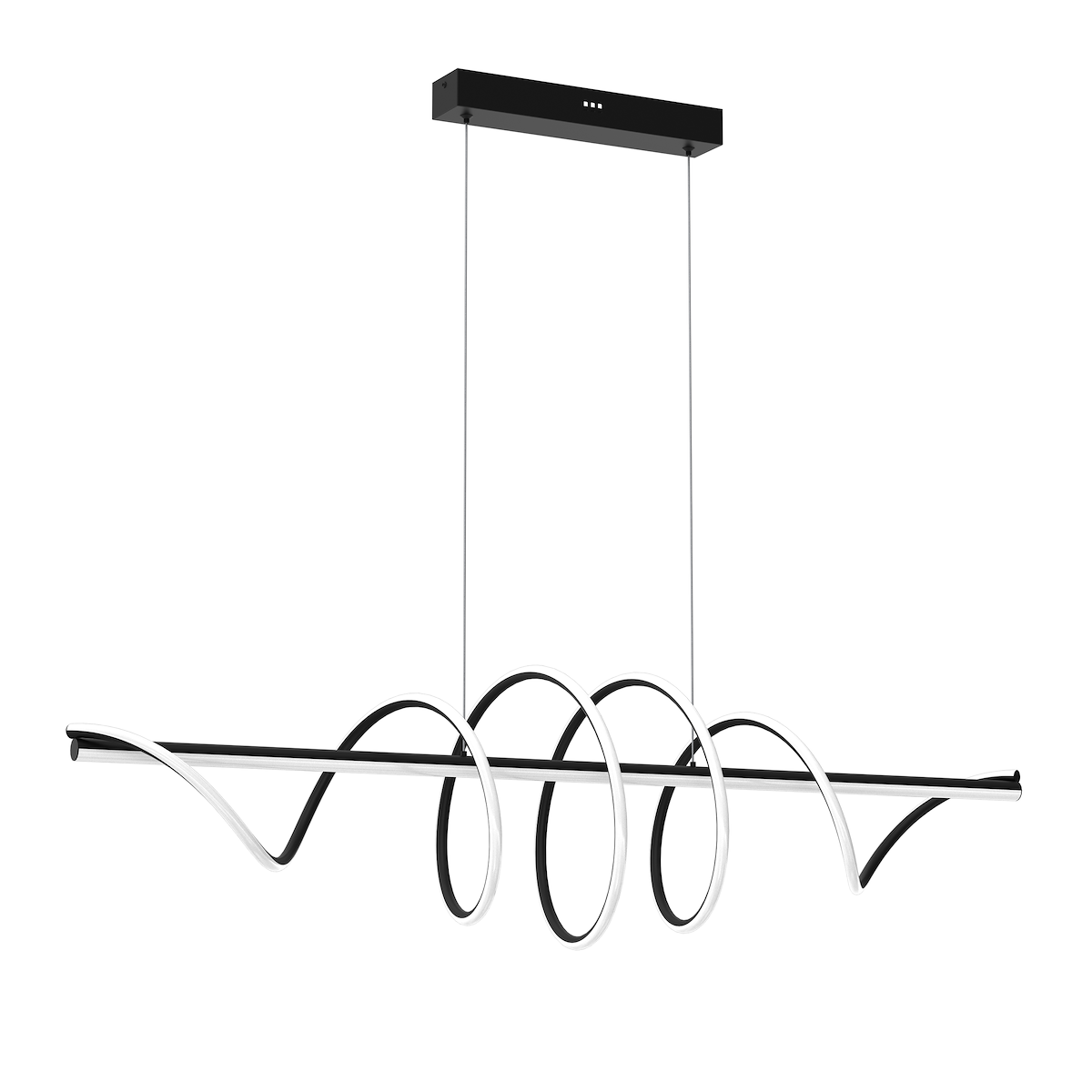 Lampa wisząca TWIST BLACK 90W LED nietuzinkowe oświetlenie