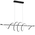 Lampa wisząca TWIST BLACK 90W LED nietuzinkowe oświetlenie