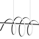 Lampa wisząca TWIST BLACK 90W LED nietuzinkowe oświetlenie