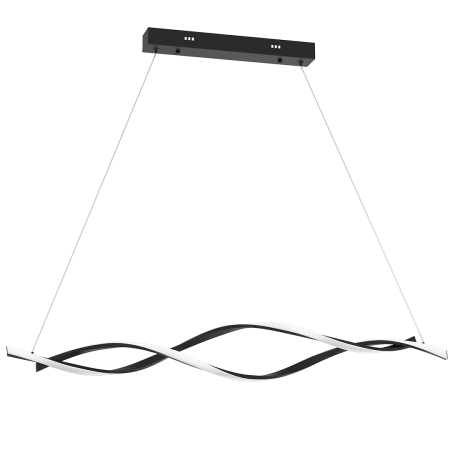 Lampa wisząca GRANT BLACK 38W LED klimatyczne oświetlenie