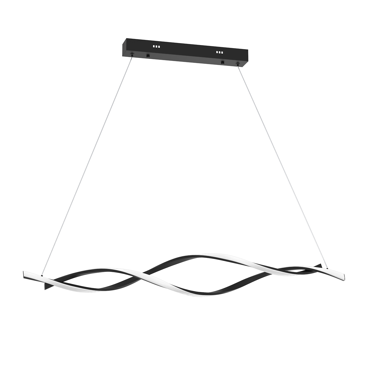 Lampa wisząca GRANT BLACK 38W LED klimatyczne oświetlenie