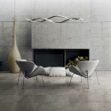 Lampa wisząca GRANT BLACK 38W LED klimatyczne oświetlenie