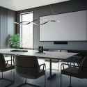 Lampa wisząca GRANT BLACK 38W LED klimatyczne oświetlenie