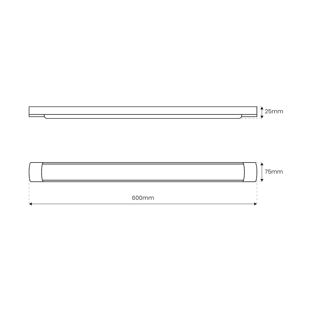 Listwa LED Batten 18W 60cm 4000K designerskie lampy LED