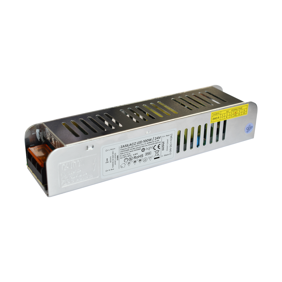 Zasilacz LED 100W 24V IP20 oryginalne źródło światła