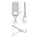 Lampa uliczna Alley 50W 4000K IP65 stylowe oświetlenie