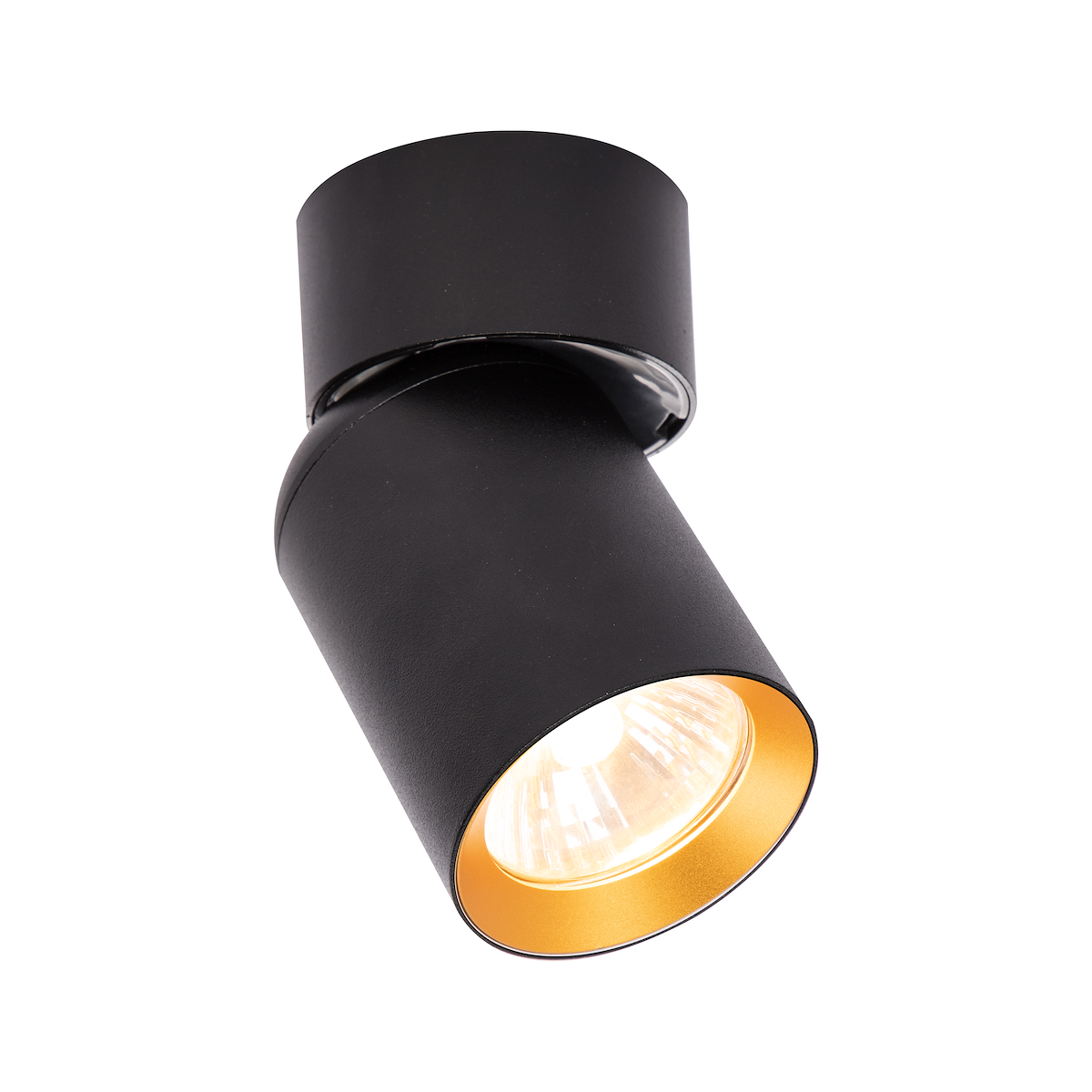 MiLagro Spot Andy 1xGU10 Czarny + Złoty ML9933