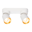 Lampa Andy 2xGU10 biały złoty nastrojowe światło