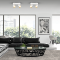 Lampa Andy 2xGU10 biały złoty nastrojowe światło