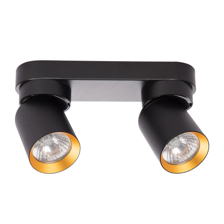 Lampa Andy 2xGU10 czarny złoty wyjątkowa iluminacja