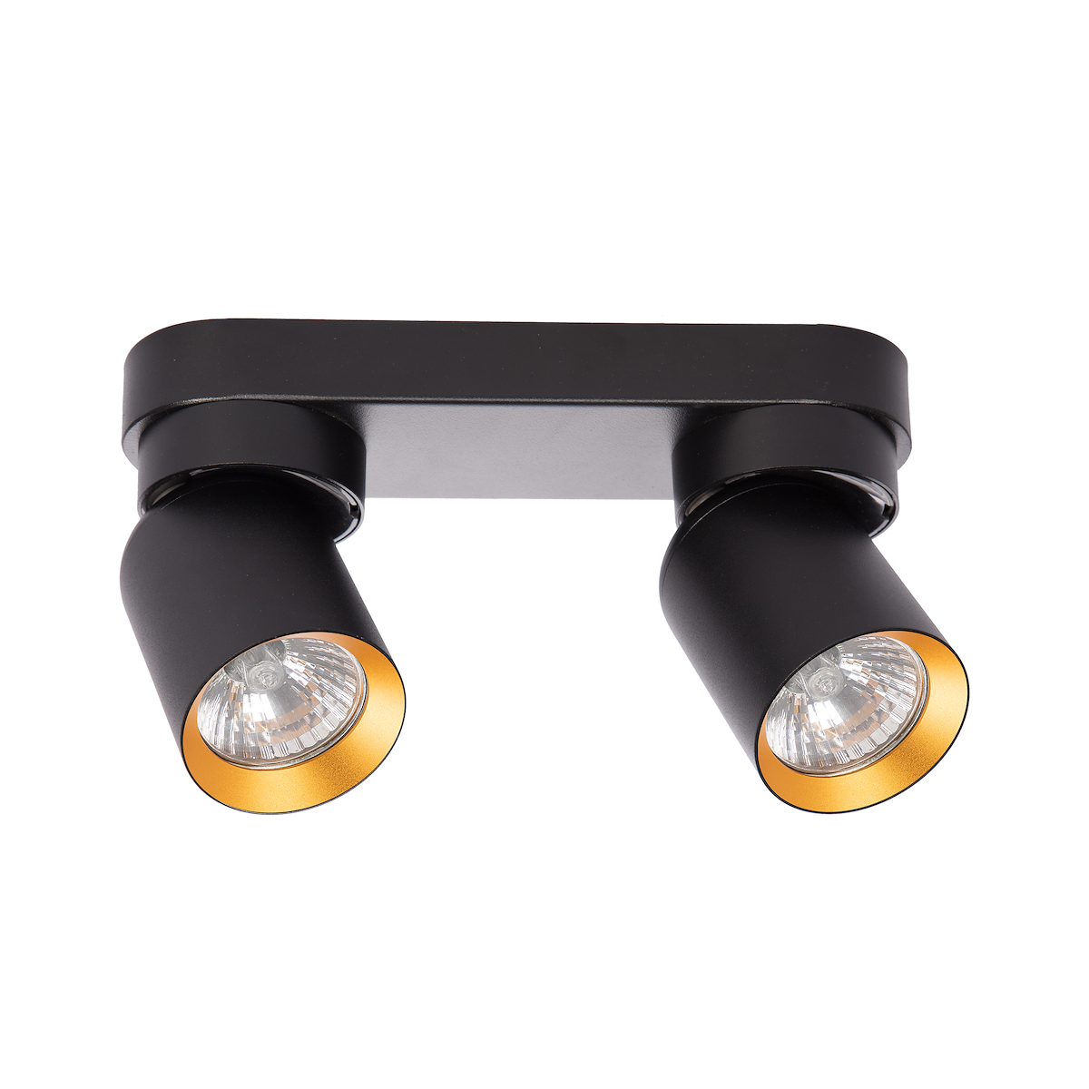 Lampa Andy 2xGU10 czarny złoty wyjątkowa iluminacja