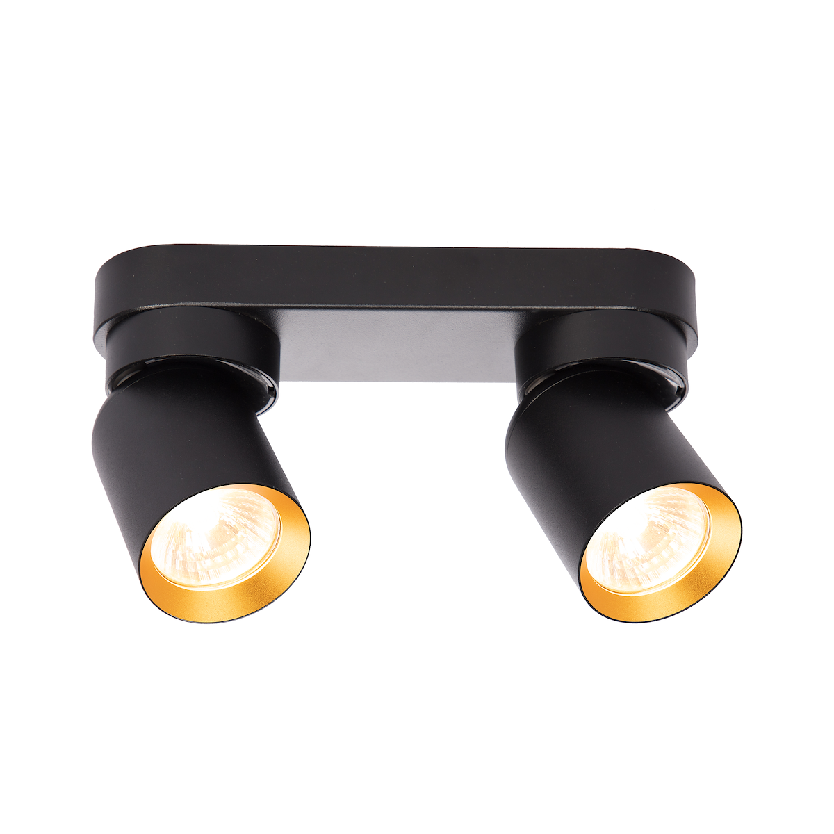 Lampa Andy 2xGU10 czarny złoty wyjątkowa iluminacja
