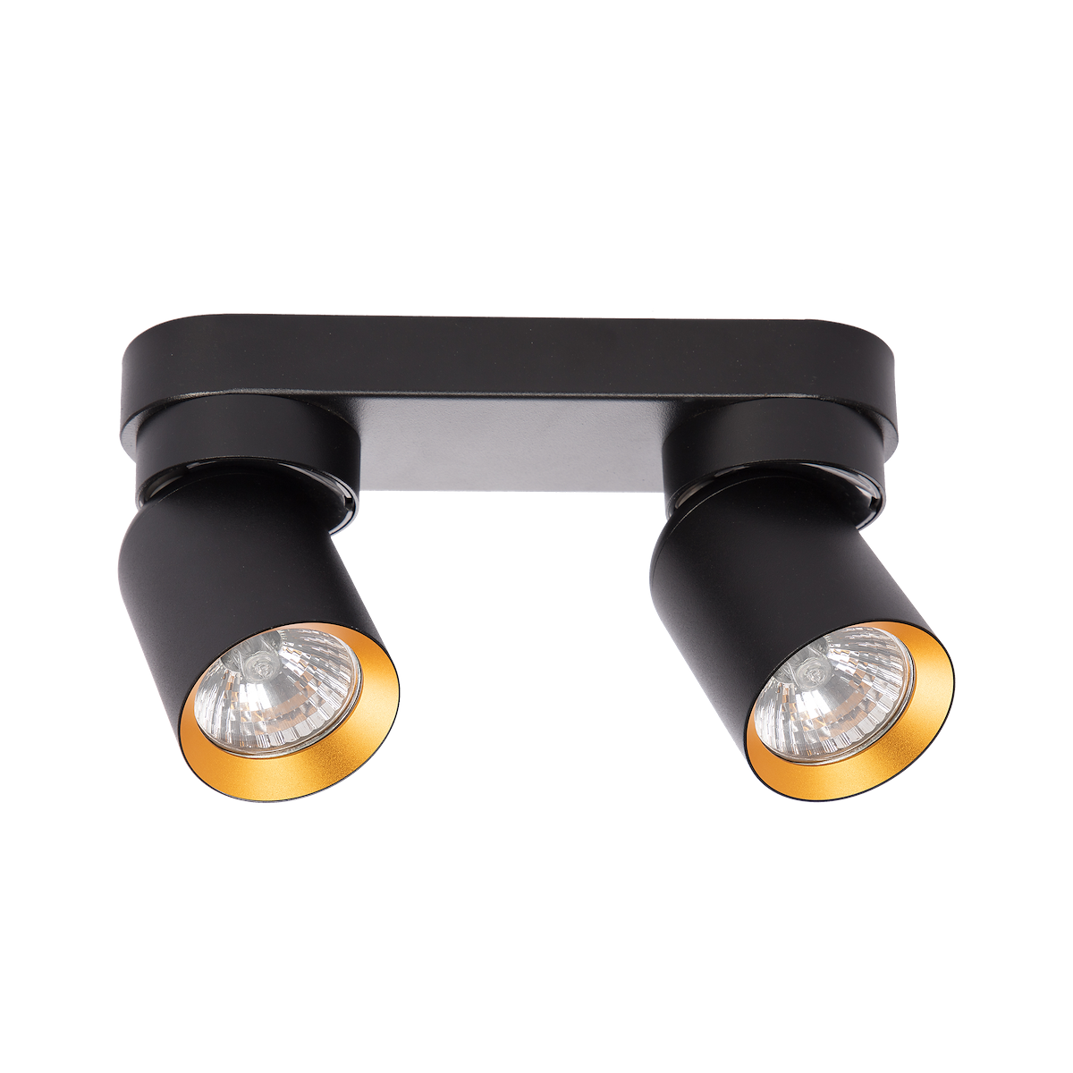 Lampa Andy 2xGU10 czarny złoty wyjątkowa iluminacja
