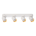 Lampa Andy 4xGU10 biały złoty światło podkreślające charakter wnętrza