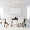 Lampa Andy 4xGU10 biały złoty światło podkreślające charakter wnętrza
