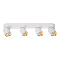 Lampa Andy 4xGU10 biały złoty światło podkreślające charakter wnętrza