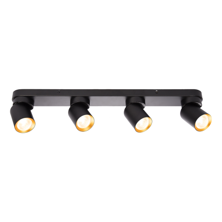 Lampa Andy 4xGU10 czarny złoty nowoczesne lampy do wnętrz