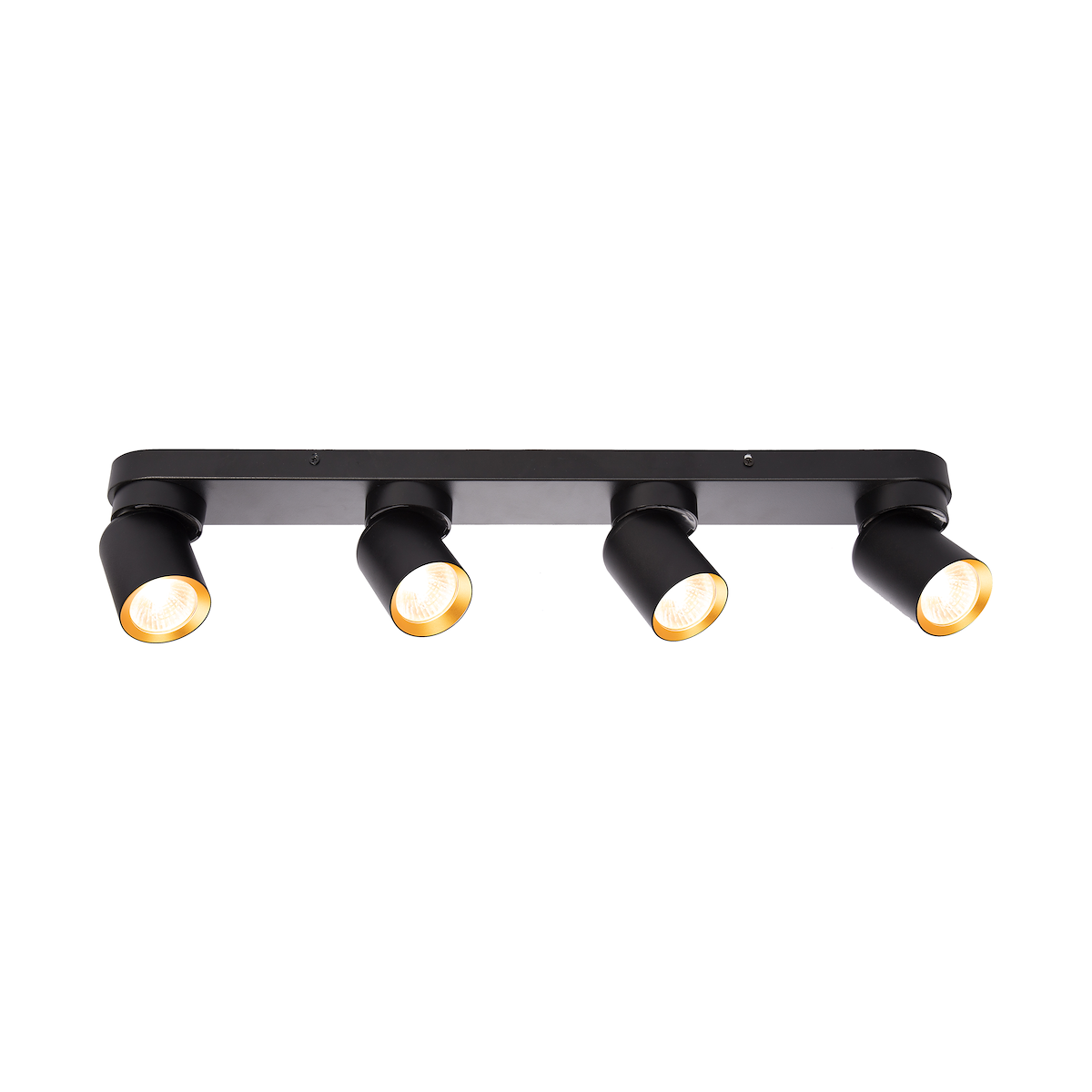 Lampa Andy 4xGU10 czarny złoty nowoczesne lampy do wnętrz