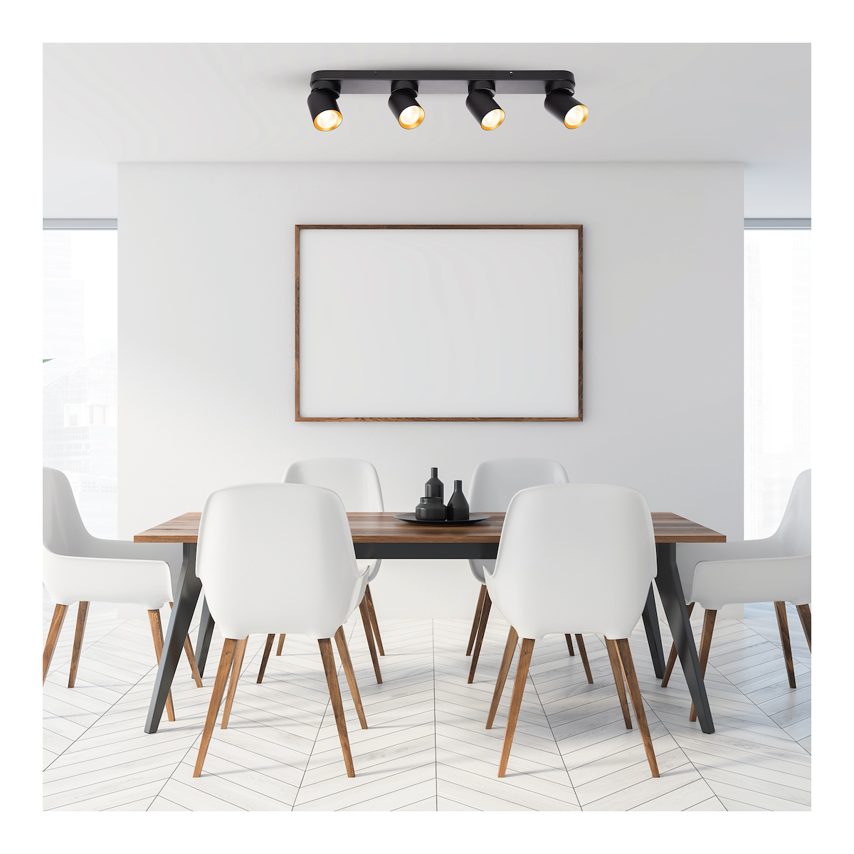 Lampa Andy 4xGU10 czarny złoty nowoczesne lampy do wnętrz