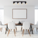 Lampa Andy 4xGU10 czarny złoty nowoczesne lampy do wnętrz