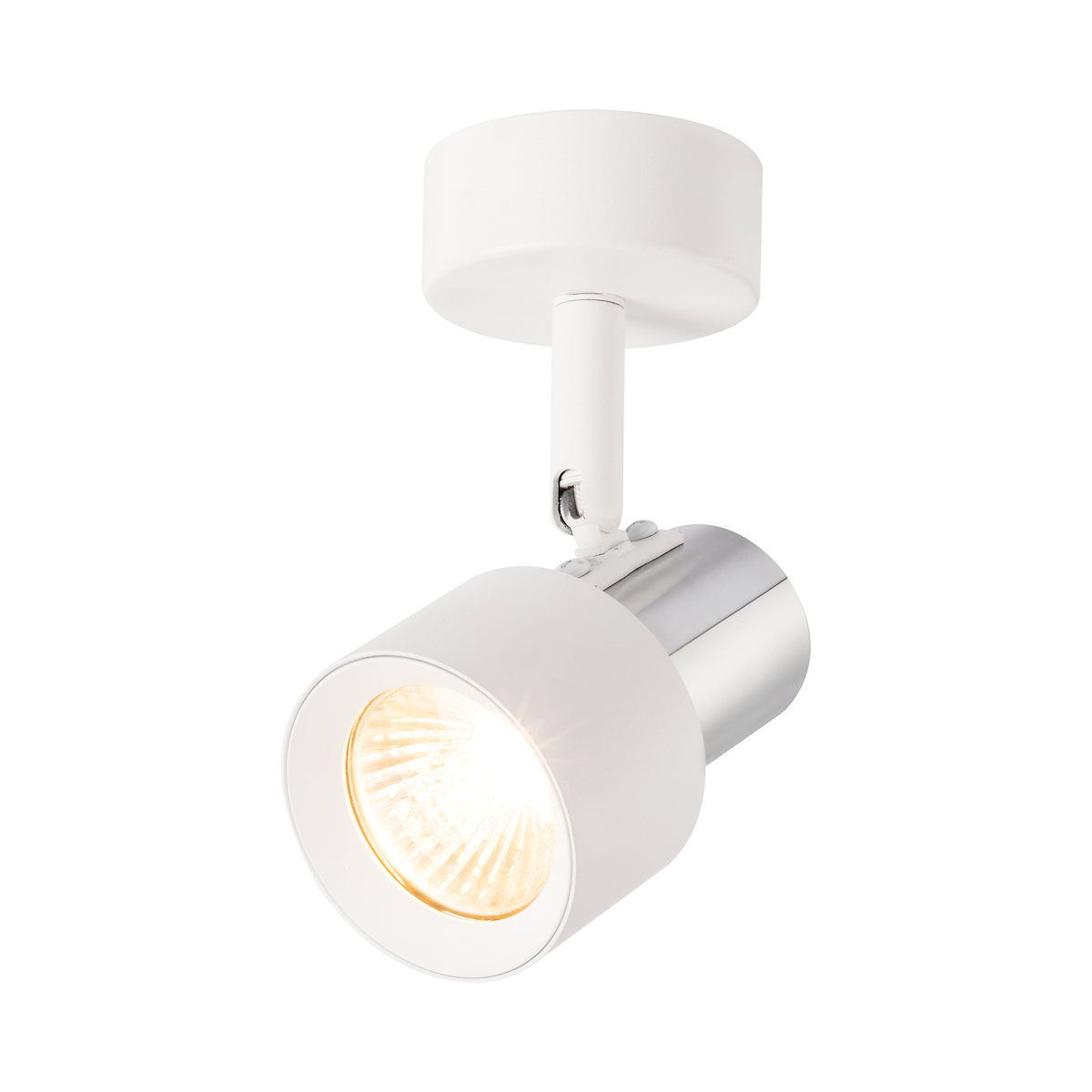 MiLagro Spot Cino 1xGU10 Biały + Chrom ML9944