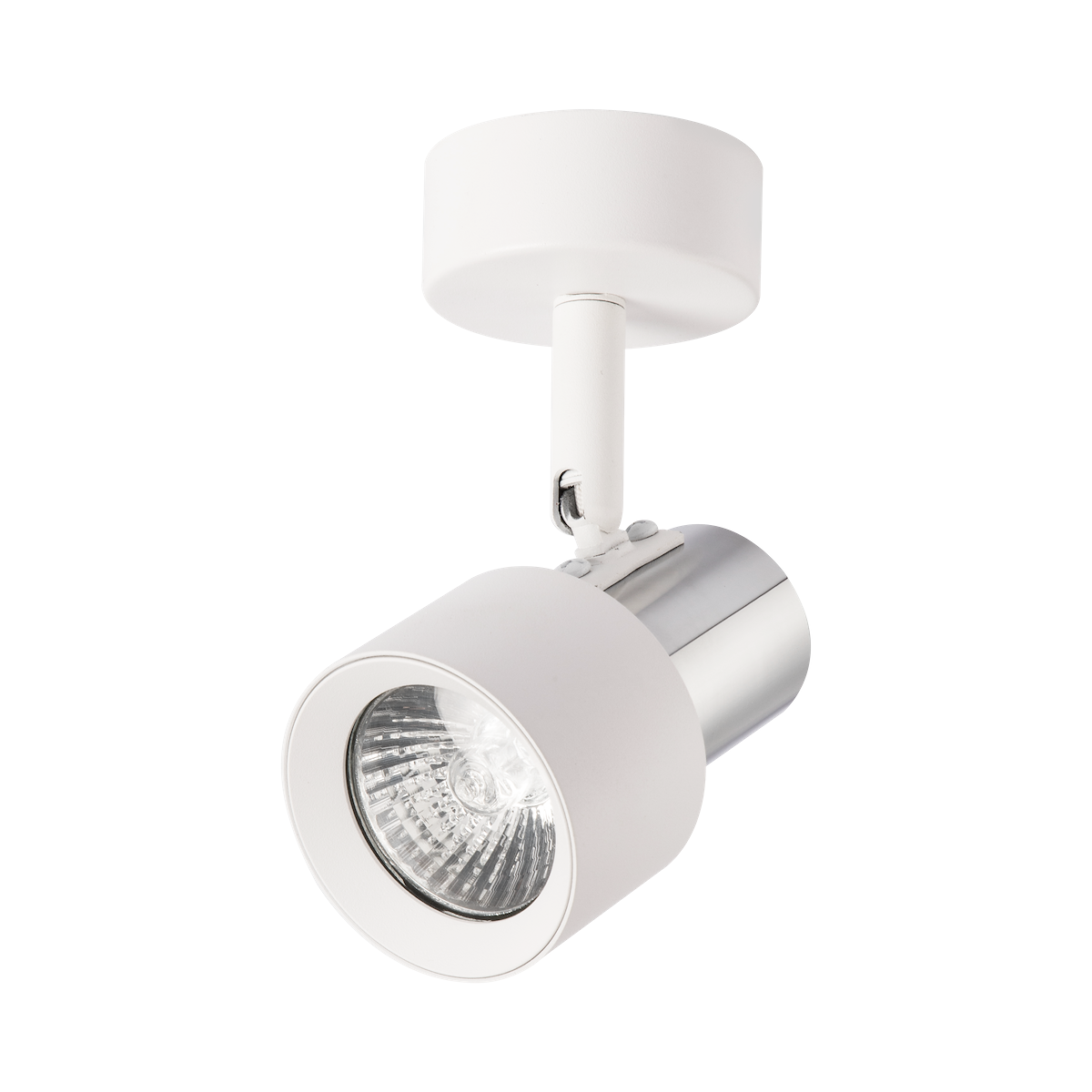 MiLagro Spot Cino 1xGU10 Biały + Chrom ML9944