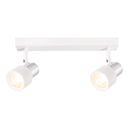 Lampa Cino 2xGU10 biały chrom designerskie oświetlenie