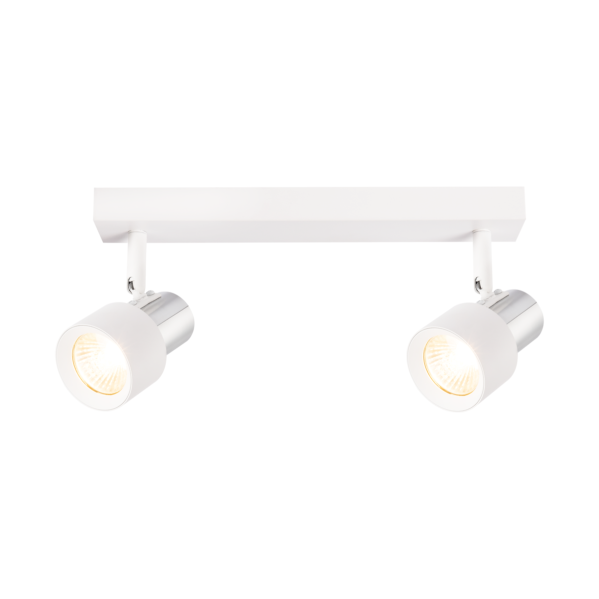 Lampa Cino 2xGU10 biały chrom designerskie oświetlenie