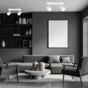 Lampa Cino 2xGU10 biały chrom designerskie oświetlenie