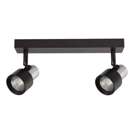 MiLagro Lampa Sufitowa Cino 2xGU10 Czarny + Chrom ML9947