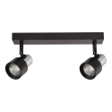 Lampa Cino 2xGU10 czarny chrom stylowe oświetlenie