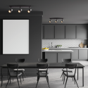 Lampa Cino 3xGU10 czarny chrom nowoczesne oświetlenie
