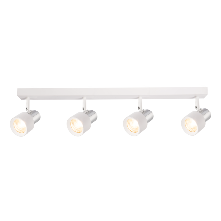 Lampa Cino 4xGU10 biały chrom efektowne oświetlenie