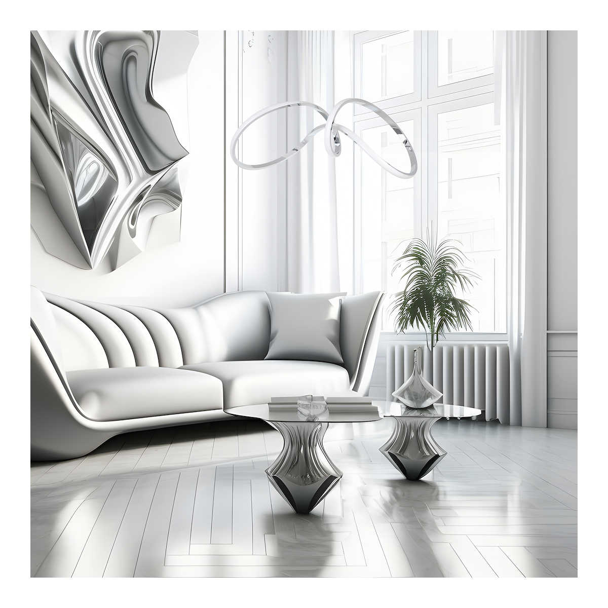 MiLagro Lampa wisząca TESORO CHROME 48W LED ML7952