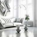 Lampa TESORO CHROME 48W LED dekoracyjne oświetlenie