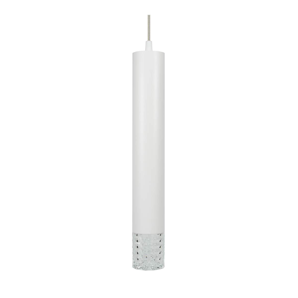 Lampa TUBI Biała 1xGU10 stylowe oświetlenie