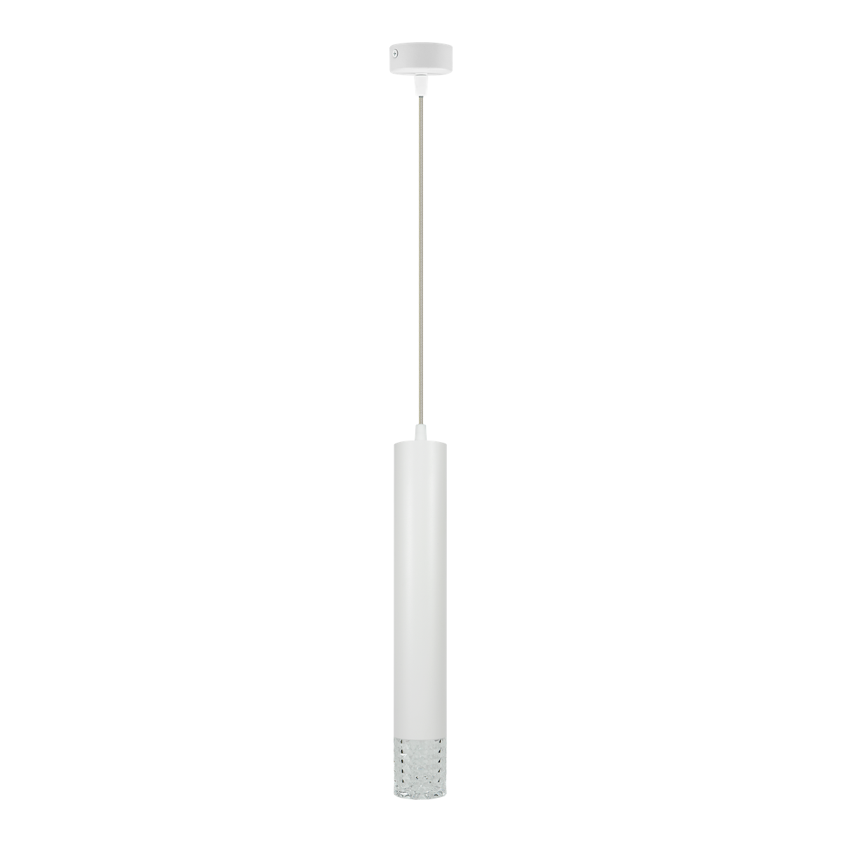 Lampa TUBI Biała 1xGU10 stylowe oświetlenie