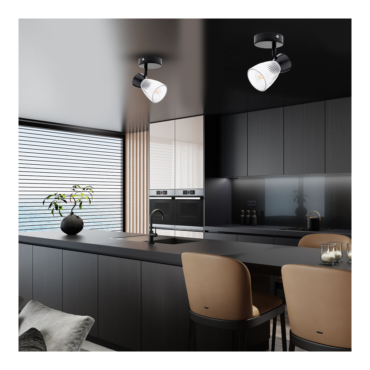 MiLagro Kinkiet BEST BLACK 1xE14 ML9970