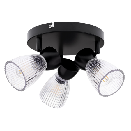 MiLagro Lampa sufitowa BEST BLACK 3xE14 (round) ML9973