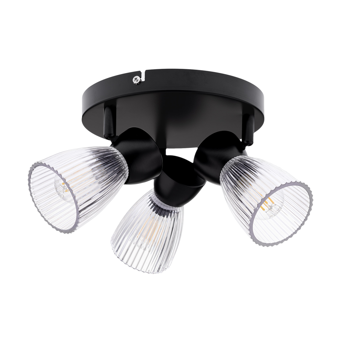 MiLagro Lampa sufitowa BEST BLACK 3xE14 (round) ML9973