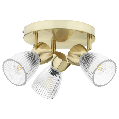 MiLagro Lampa sufitowa BEST GOLD 3xE14 (round) ML9977