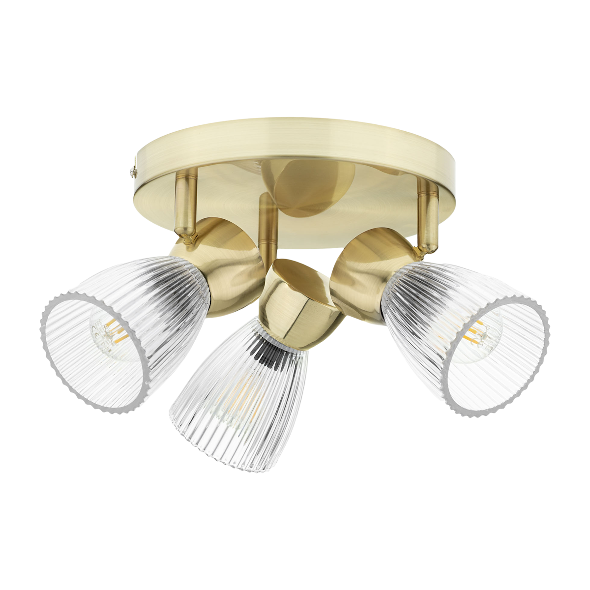 MiLagro Lampa sufitowa BEST GOLD 3xE14 (round) ML9977