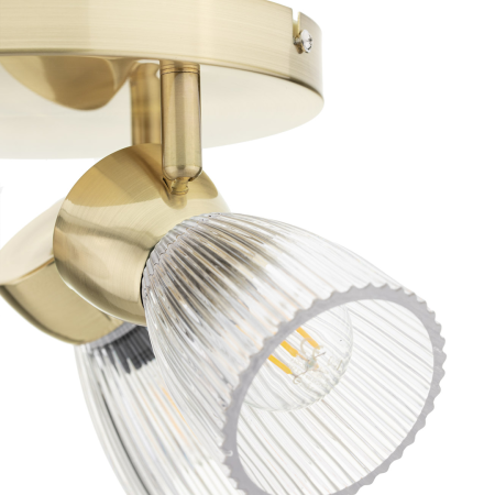 Lampa BEST GOLD ROUND 3xE14 światło podkreślające charakter wnętrza