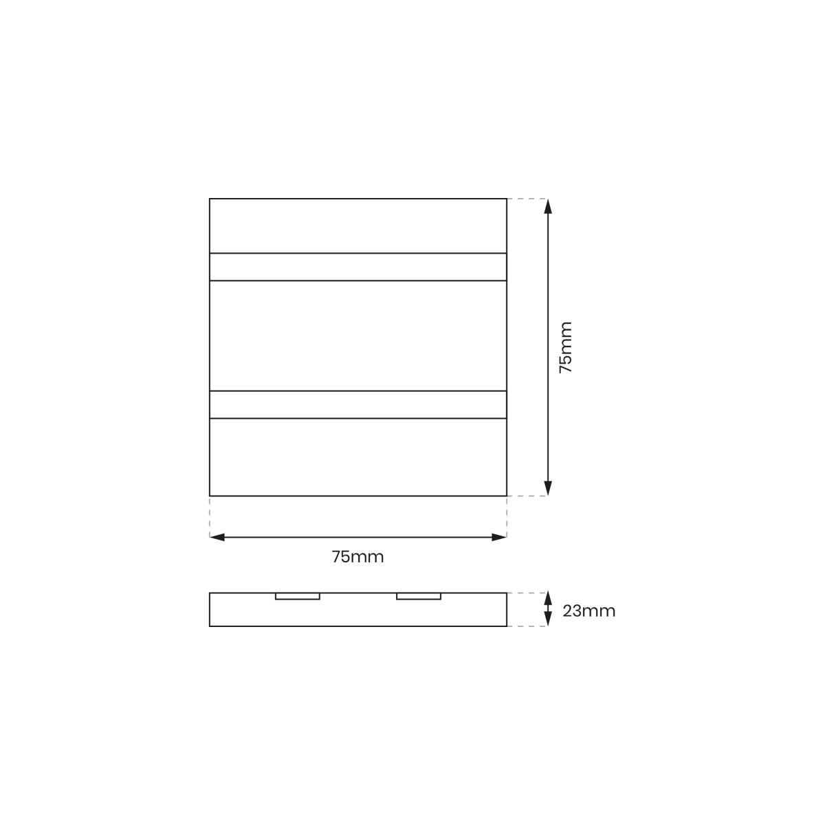 VOX BLACK 4000K LED nastrojowe światło