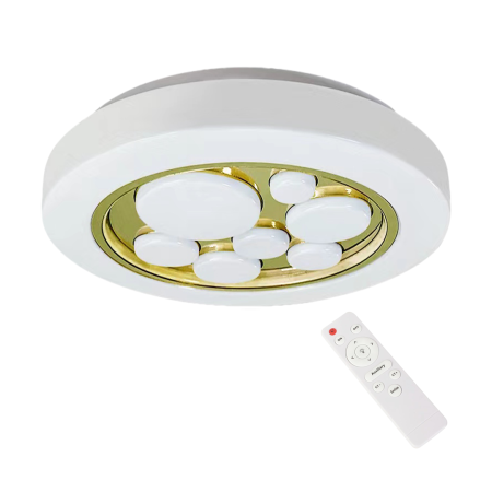 MiLagro ML8128 BUBBLES GOLD plafon LED 30W nastrojowe światło