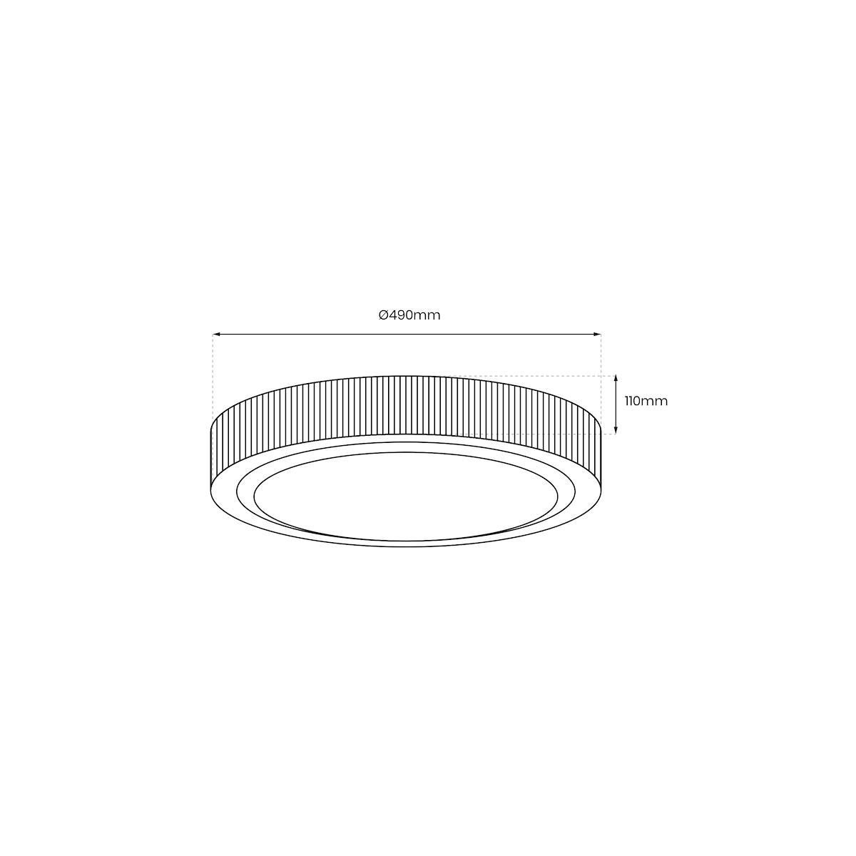 MiLagro ML8498 MIRI plafoniera LED 490 mm efektowne oświetlenie